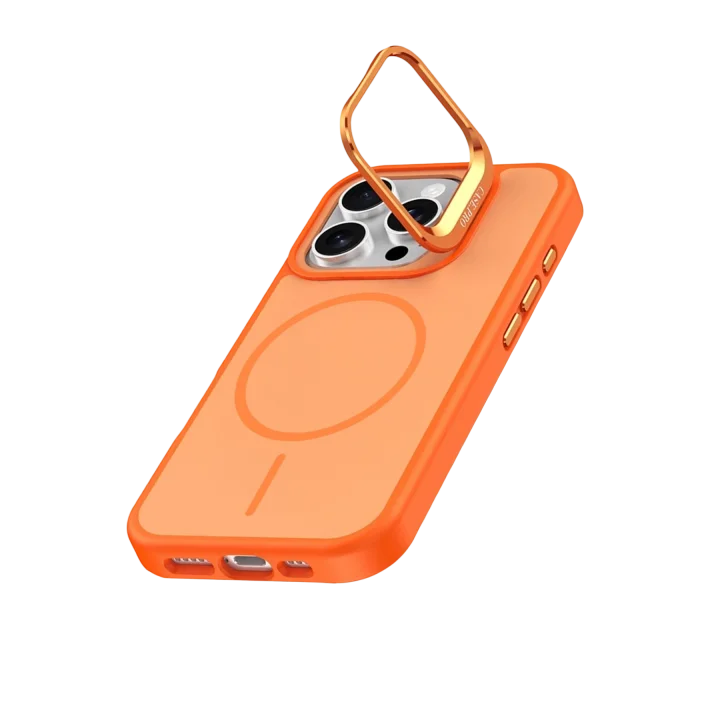 Mey İthalat®  Apple iPhone 16 Pro Max Flexa Magsafe Kapak - Turuncu