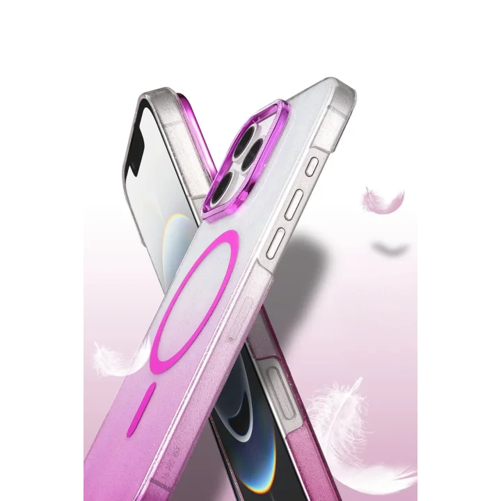 Mey İthalat®  Apple iPhone 16 Pro Max Glossy Magsafe Kapak - Siyah