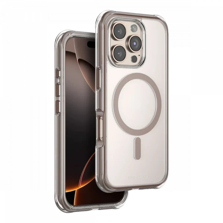 Mey İthalat®  Apple iPhone 16 Pro Max Hulk Magsafe Kapak - Çöl Titanyum