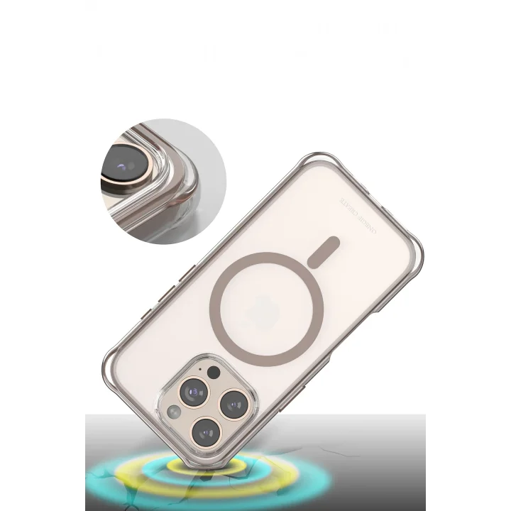 Mey İthalat®  Apple iPhone 16 Pro Max Hulk Magsafe Kapak - Titan Gri