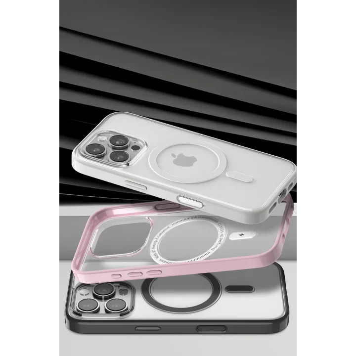 Mey İthalat®  Apple iPhone 16 Pro Max Joly Magsafe Kapak - Siyah