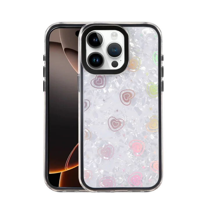 Mey İthalat®  Apple iPhone 16 Pro Max Lumi Desenli Kapak - Siyah