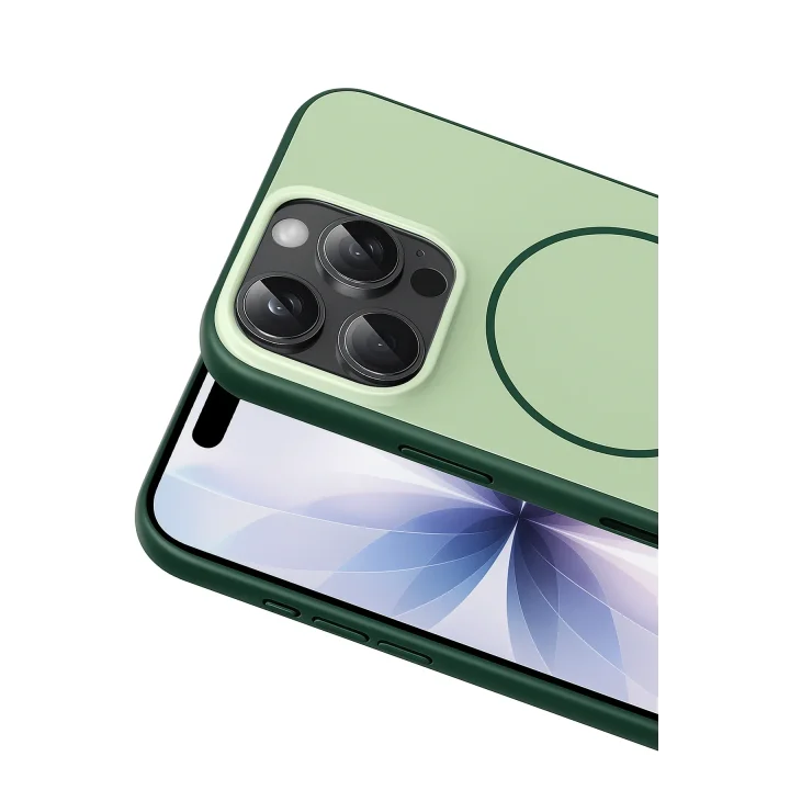 Mey İthalat®  Apple iPhone 16 Pro Max Neva Magsafe Kapak - Koyu Yeşil