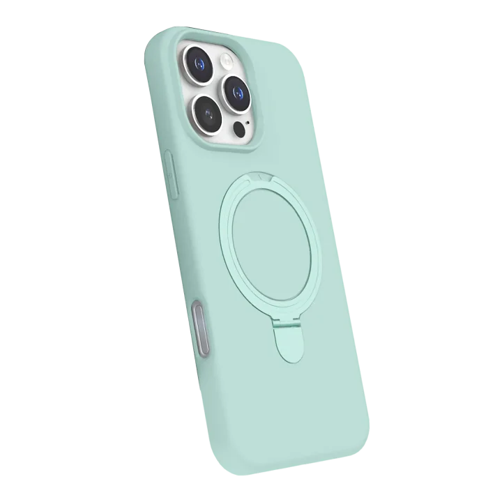 Mey İthalat®  Apple iPhone 16 Pro Max Regal Magsafe Standlı Kapak - Su Yeşili