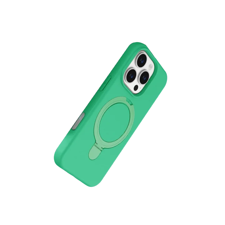 Mey İthalat®  Apple iPhone 16 Pro Max Regal Magsafe Standlı Kapak - Yeşil