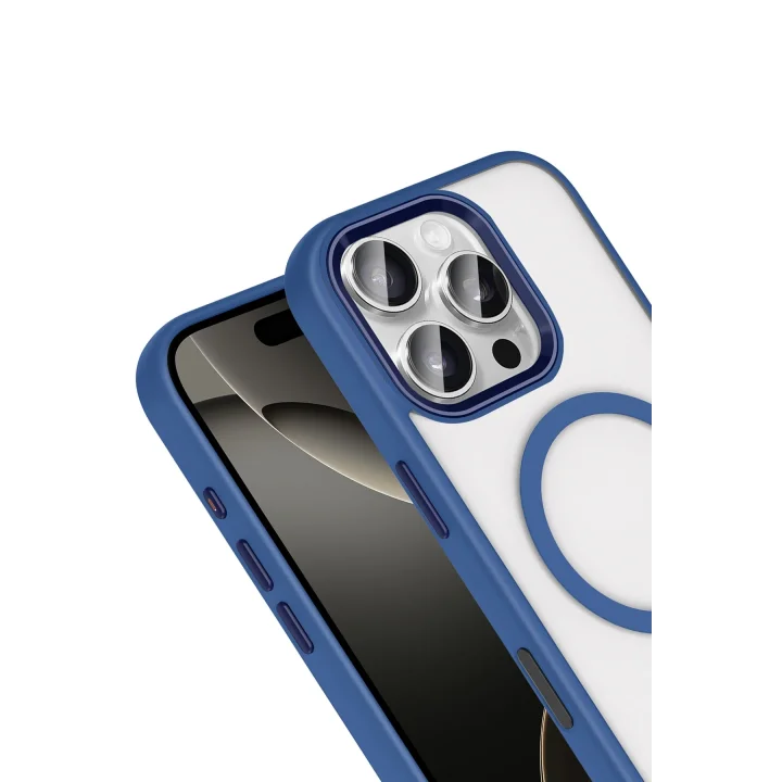 Mey İthalat®  Apple iPhone 16 Pro Max Terea Magsafe Kapak - Lacivert