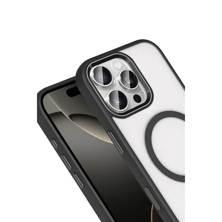 Mey İthalat®   iPhone 16 Pro Max Terea Magsafe Kapak - Siyah