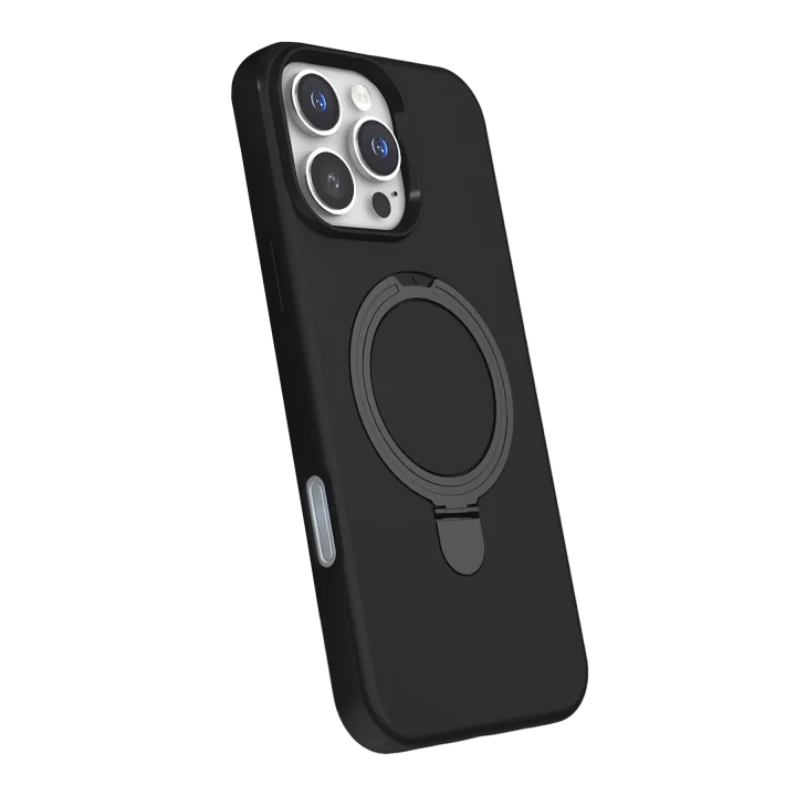Mey İthalat®  Apple iPhone 16 Pro Regal Magsafe Standlı Kapak - Siyah