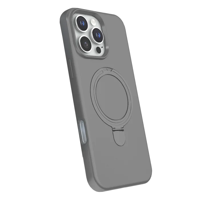 Mey İthalat®  Apple iPhone 16 Pro Regal Magsafe Standlı Kapak - Titan Gri