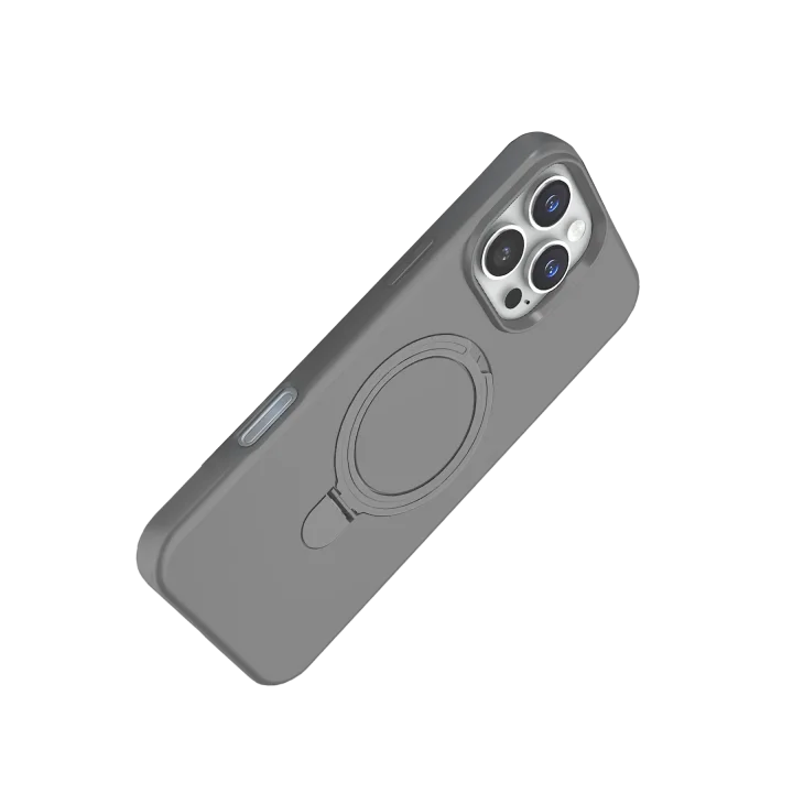 Mey İthalat®  Apple iPhone 16 Pro Regal Magsafe Standlı Kapak - Titan Gri