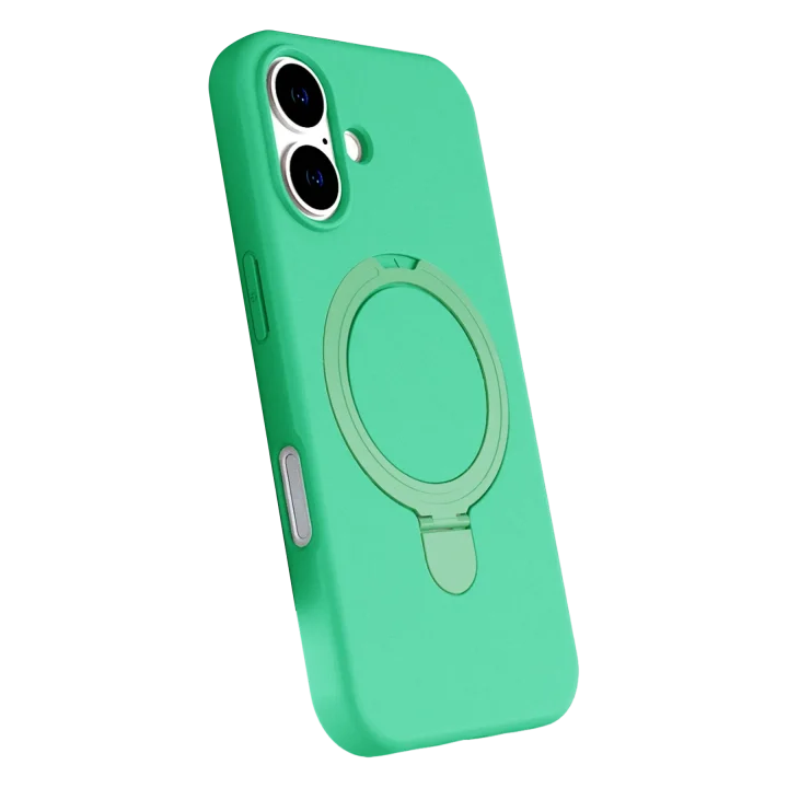 Mey İthalat®   iPhone 16 Regal Magsafe Standlı Kapak - Yeşil