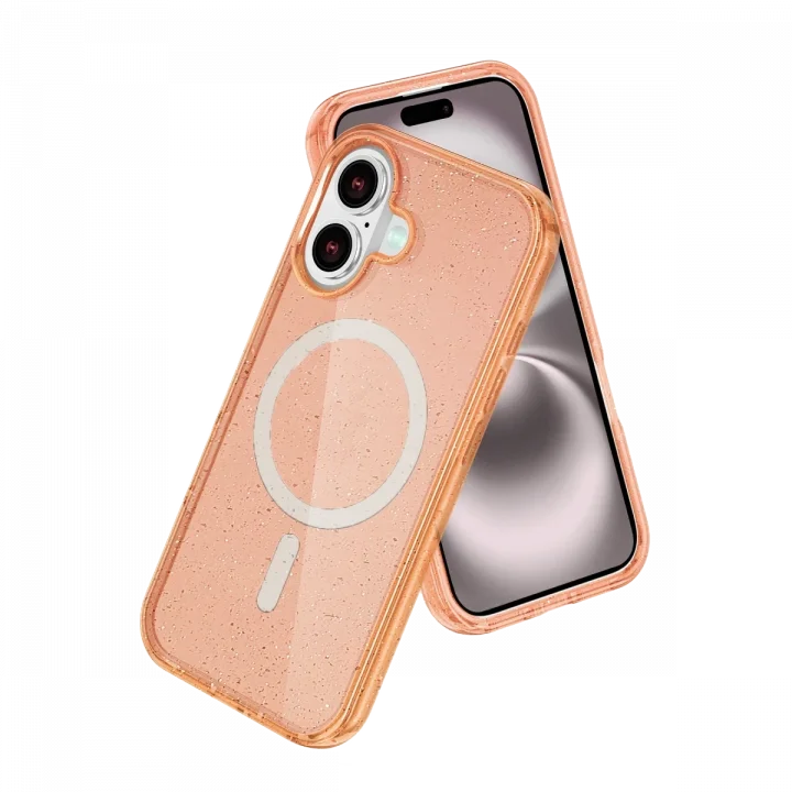 Mey İthalat®  Apple iPhone 16 Star Magsafe Kapak - Turuncu