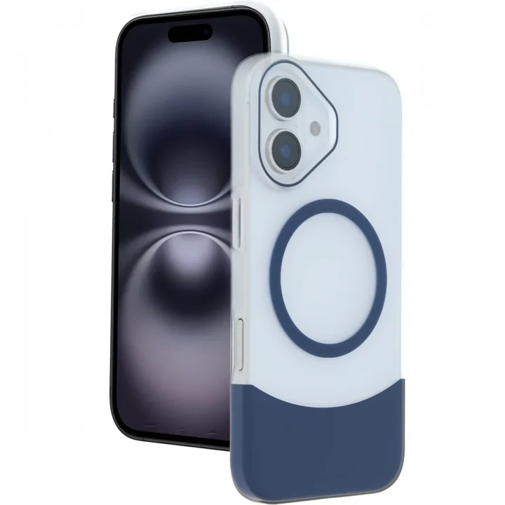 Mey İthalat®  Apple iPhone 16 Velar Magsafe Kapak - Lacivert