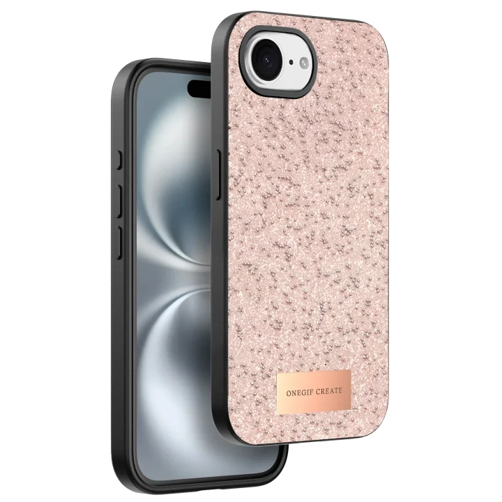 Mey İthalat®  Apple iPhone 16E Bright Simli Kapak - Pembe