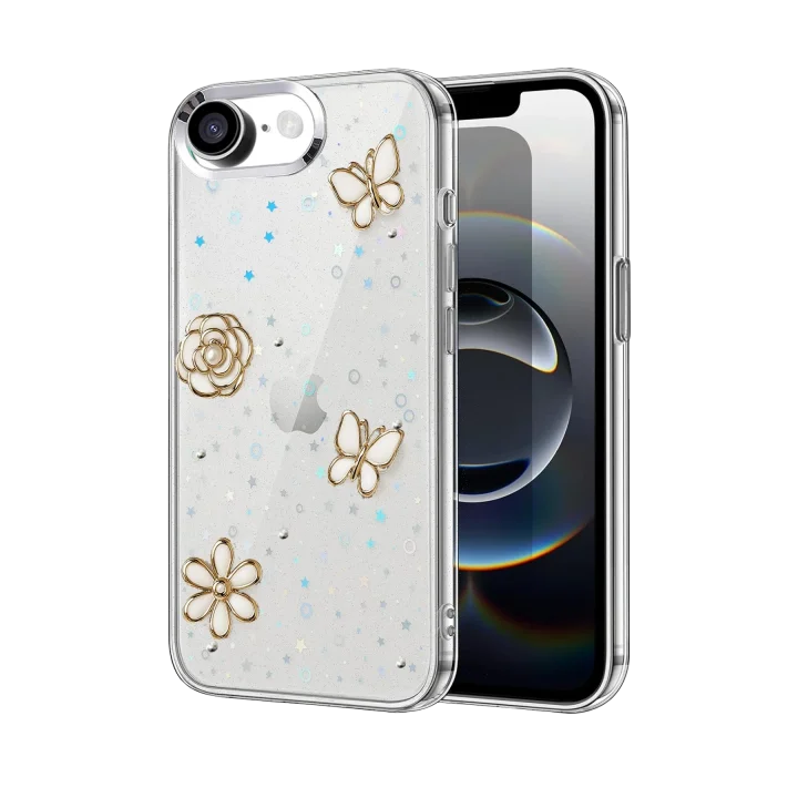 Mey İthalat®  Apple iPhone 16E Fiyonk Desenli Kapak - Desen 10