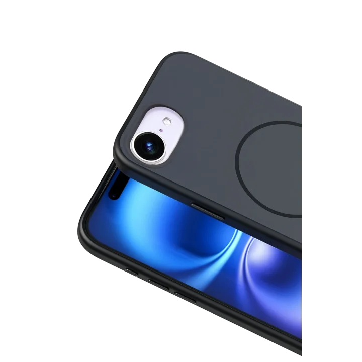 Mey İthalat®  Apple iPhone 16E Neva Magsafe Kapak - Siyah