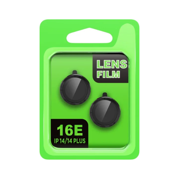 Mey İthalat®  Apple iPhone 16E Raze Metal Kamera Lens - Siyah