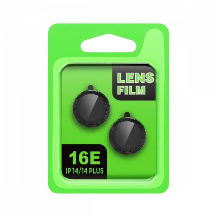 Mey İthalat®  Apple iPhone 16E Raze Metal Kamera Lens - Siyah