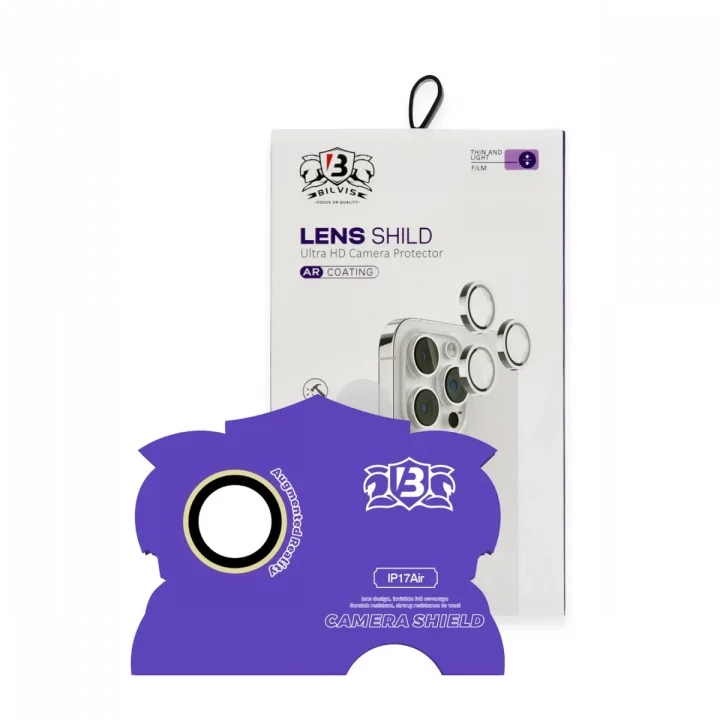 Mey İthalat®  Apple iPhone 17 Air Bilvis Titan Kamera Lens - Gold