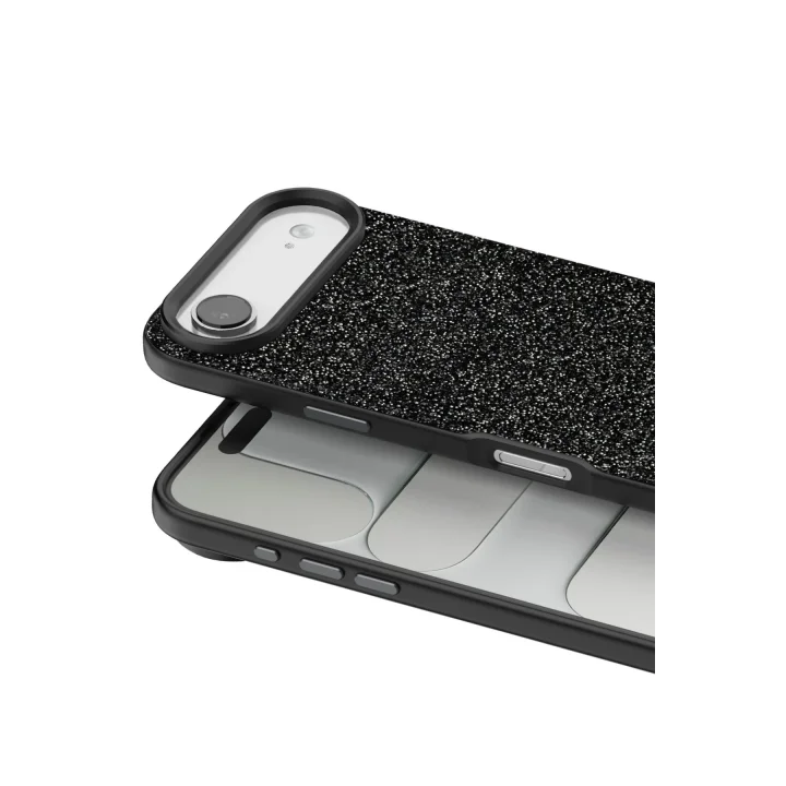 Mey İthalat®  Apple iPhone 17 Air Bright Simli Kapak - Siyah