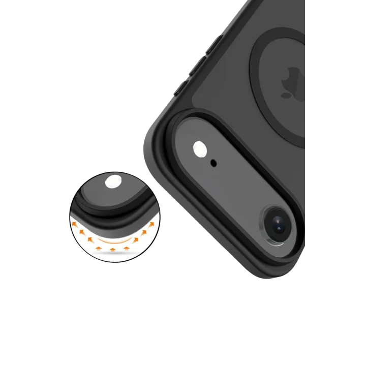 Mey İthalat®   iPhone 17 Air Jota Magsafe Kapak - Siyah