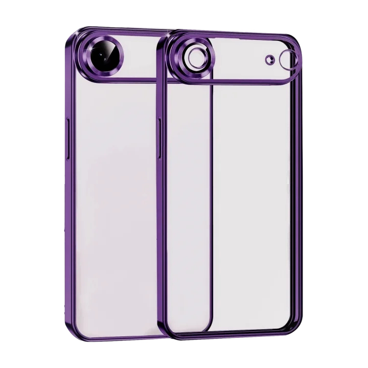 Mey İthalat®  Apple iPhone 17 Air  Lensli Silikon - Açık Mor