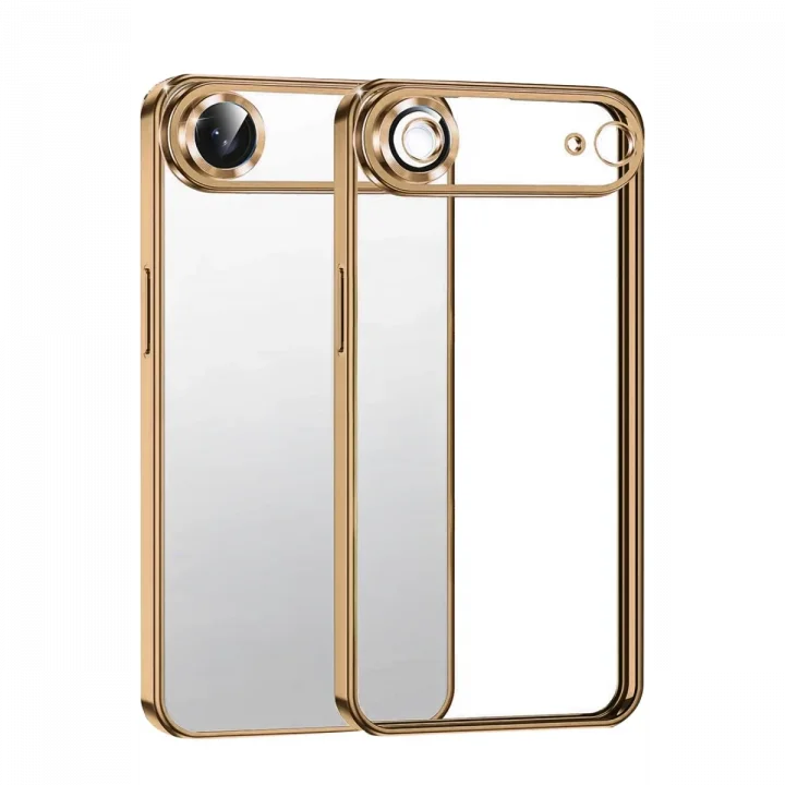 Mey İthalat®  Apple iPhone 17 Air  Lensli Silikon - Çöl Titanyum