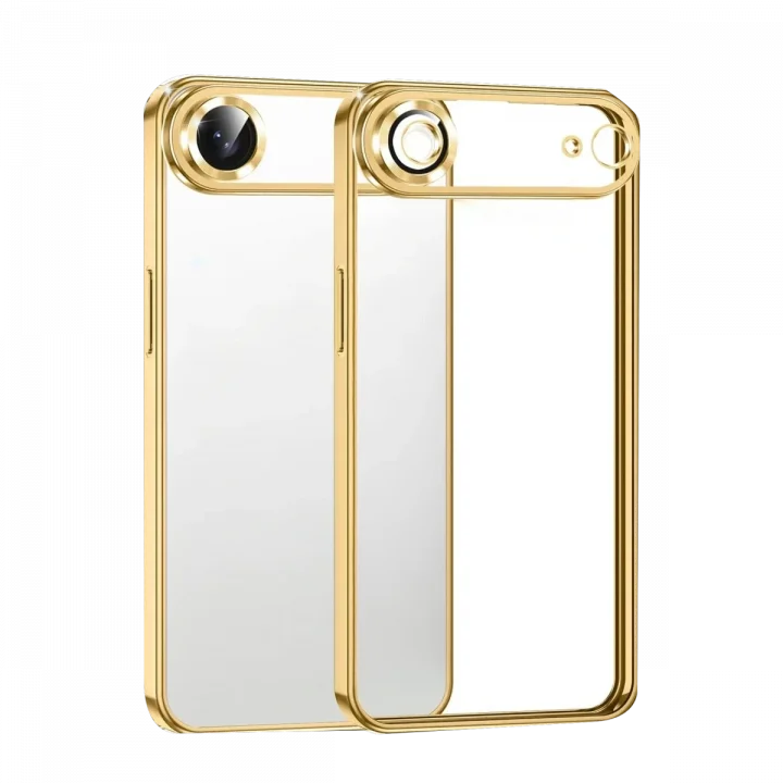 Mey İthalat®   iPhone 17 Air  Lensli Silikon - Gold
