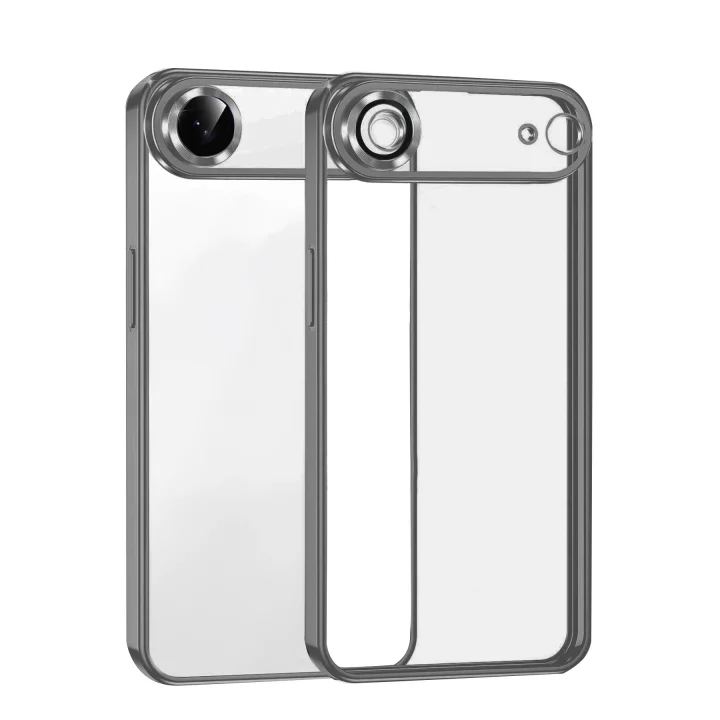 Mey İthalat®   iPhone 17 Air  Lensli Silikon - Titan Gri