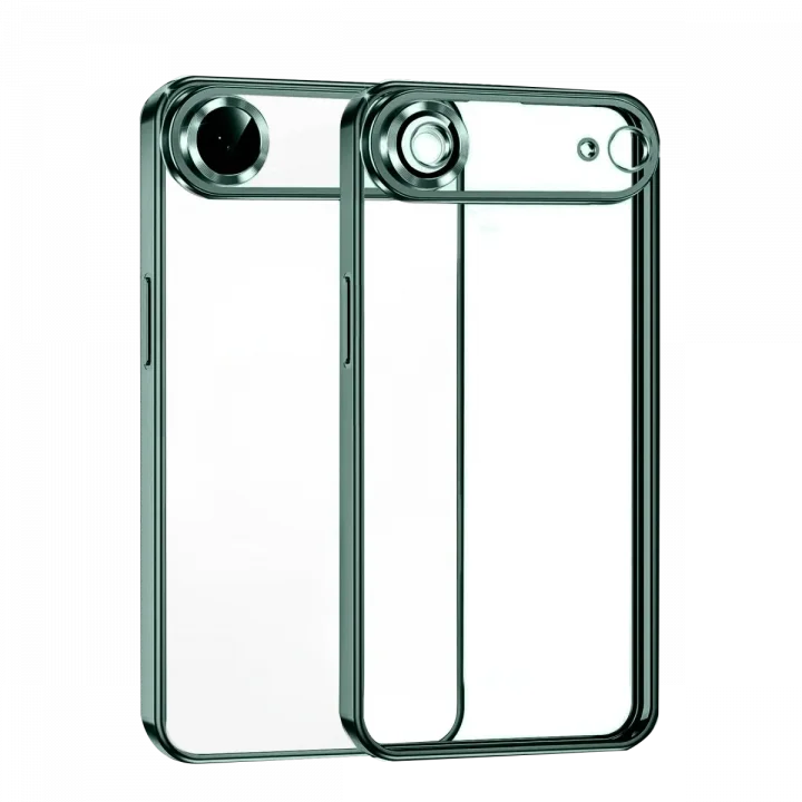 Mey İthalat®  Apple iPhone 17 Air  Lensli Silikon - Yeşil