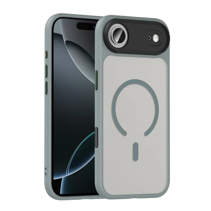 Mey İthalat®   iPhone 17 Air Megane Magsafe Kapak - Titan Gri