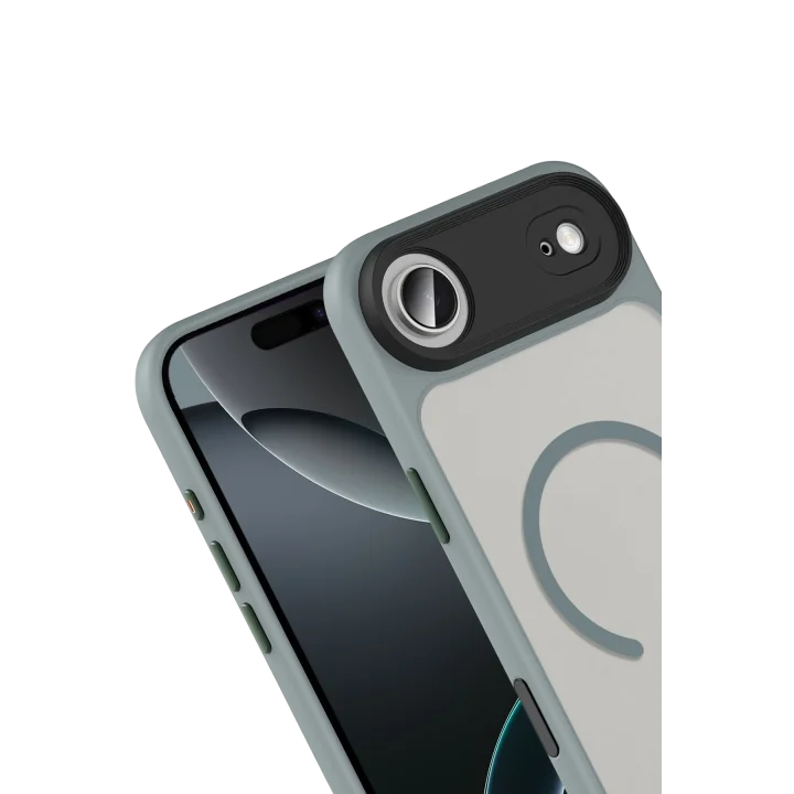 Mey İthalat®   iPhone 17 Air Megane Magsafe Kapak - Titan Gri