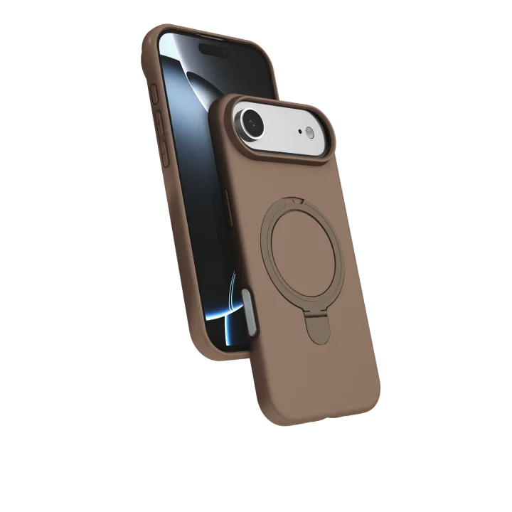 Mey İthalat®  Apple iPhone 17 Air Regal Magsafe Standlı Kapak - Çöl Titanyum