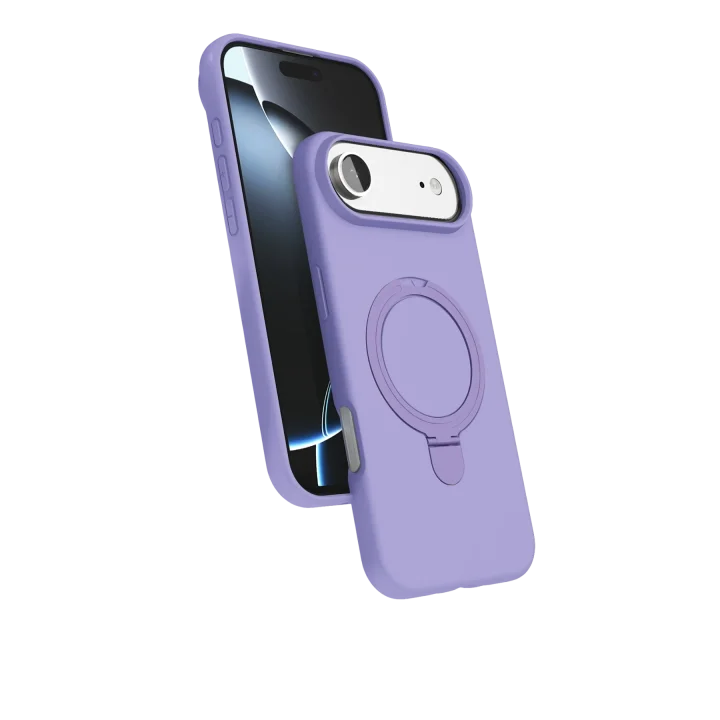 Mey İthalat®  Apple iPhone 17 Air Regal Magsafe Standlı Kapak - Lila