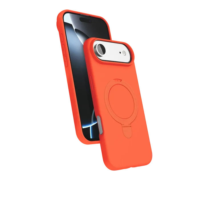 Mey İthalat®  Apple iPhone 17 Air Regal Magsafe Standlı Kapak - Turuncu