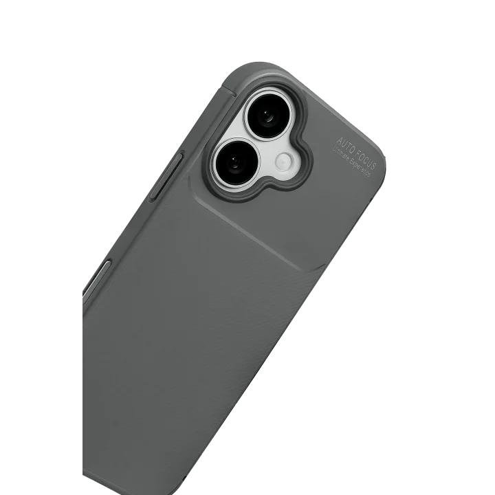 Mey İthalat®  Apple iPhone 17 Auto Focus Karbon Kapak - Gri