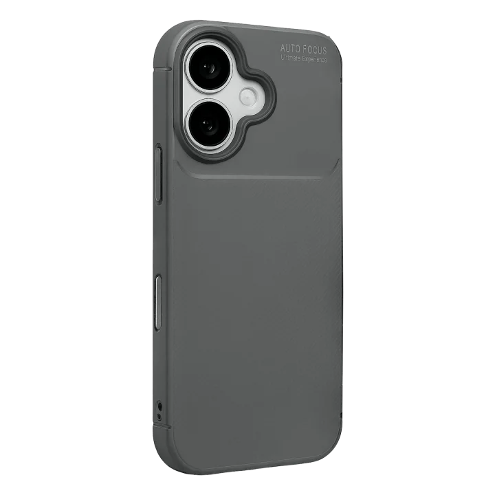 Mey İthalat®  Apple iPhone 17 Auto Focus Karbon Kapak - Gri