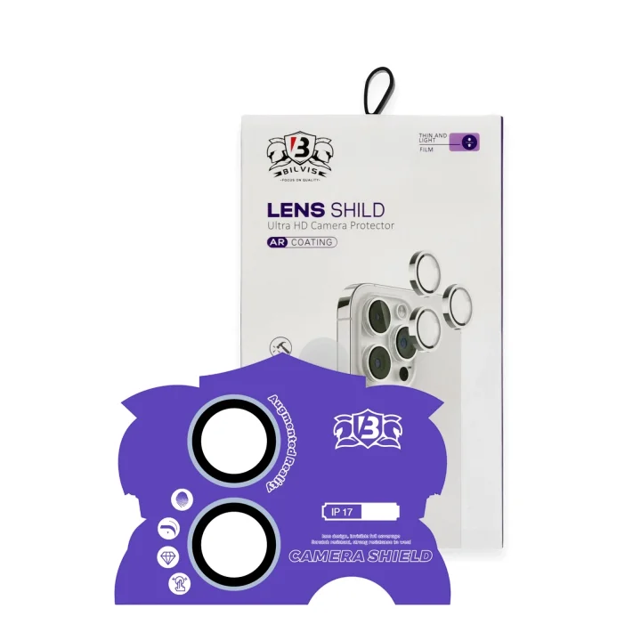 Mey İthalat®  Apple iPhone 17 Bilvis Titan Kamera Lens - Açık Mavi