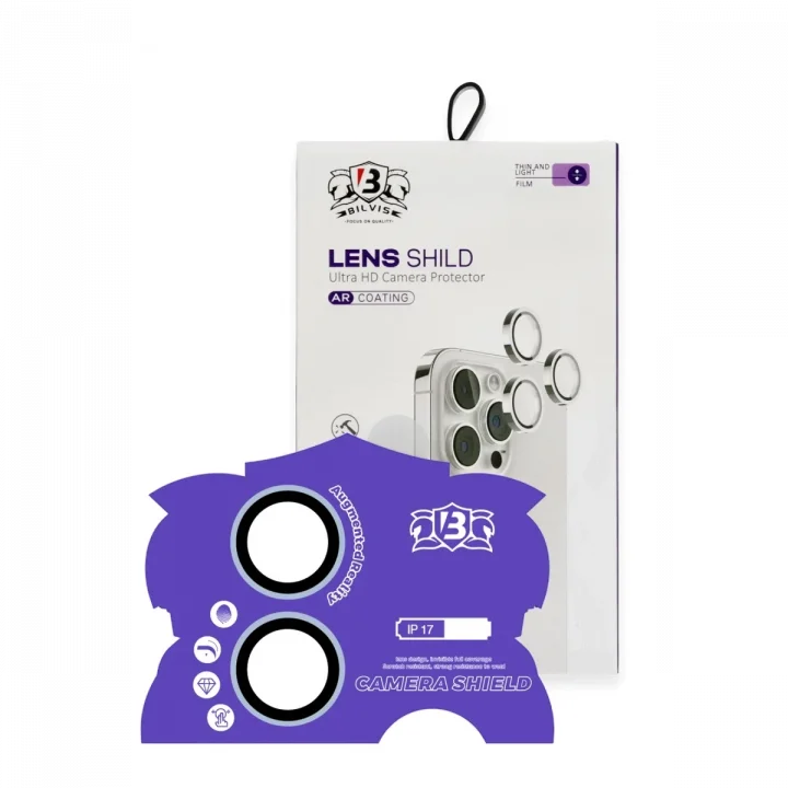 Mey İthalat®  Apple iPhone 17 Bilvis Titan Kamera Lens - Açık Mavi