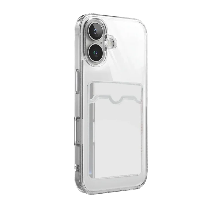 Mey İthalat®  Apple iPhone 17 Kart Şeffaf Silikon - Şeffaf