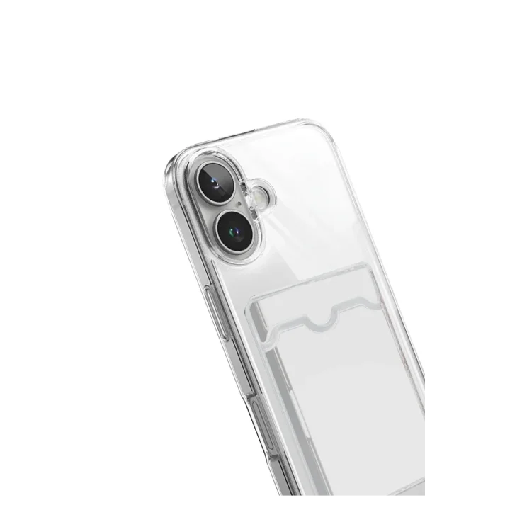 Mey İthalat®  Apple iPhone 17 Kart Şeffaf Silikon - Şeffaf