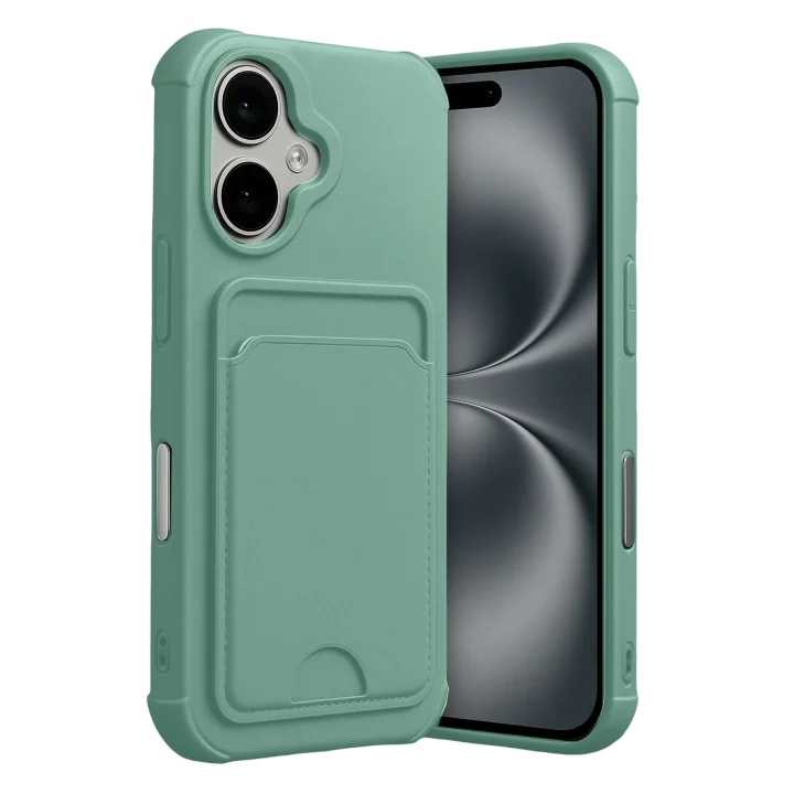 Mey İthalat®  Apple iPhone 17 Kelvin Kartvizitli Silikon - Açık Yeşil