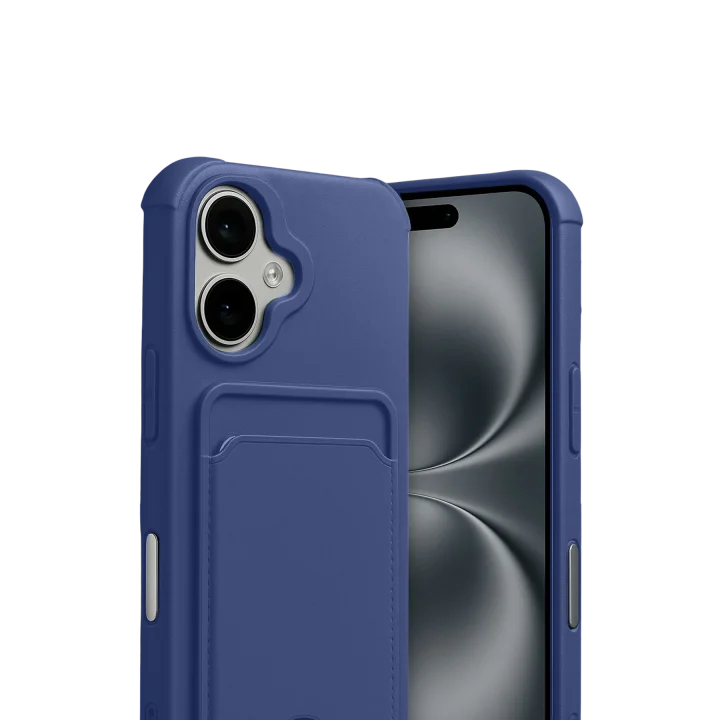 Mey İthalat®  Apple iPhone 17 Kelvin Kartvizitli Silikon - Lacivert