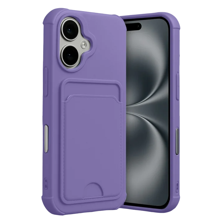 Mey İthalat®  Apple iPhone 17 Kelvin Kartvizitli Silikon - Lila