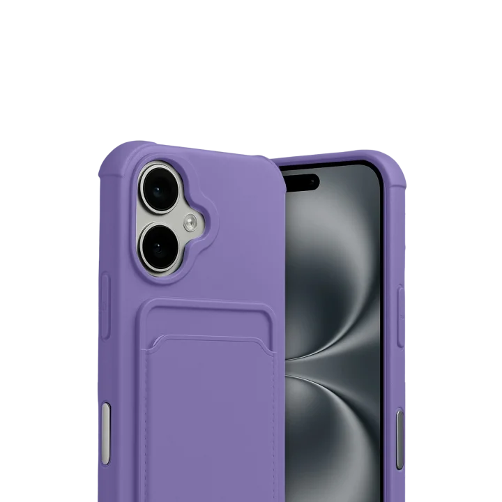 Mey İthalat®  Apple iPhone 17 Kelvin Kartvizitli Silikon - Lila