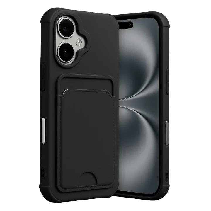 Mey İthalat®  Apple iPhone 17 Kelvin Kartvizitli Silikon - Siyah