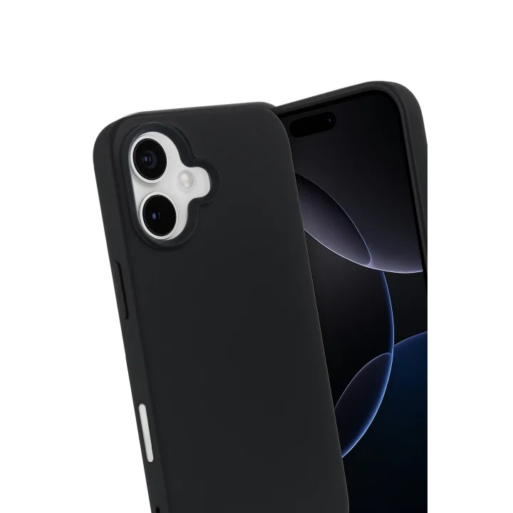 Mey İthalat®   iPhone 17 Nano içi Kadife Silikon - Siyah