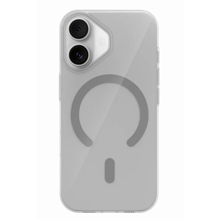 Mey İthalat®  Apple iPhone 17 PC Blank Magsafe Kapak - Natural Grey