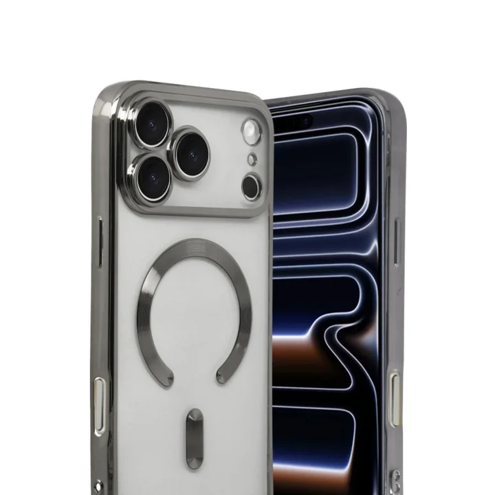 Mey İthalat®  Apple iPhone 17 Pro Kross Magneticsafe Kapak - Titan Gri