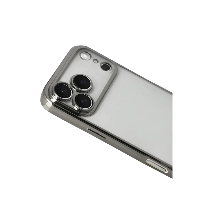 Mey İthalat®   iPhone 17 Pro  Lensli Silikon - Titan Gri